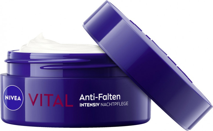 NIVEA Anti-Falten Intensiv Nachtpflege, 50 ml, Нивеа ночной крем пантенол, масло ши, аргановое масло против морщин 50 мл