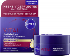 NIVEA Anti-Falten Intensiv Nachtpflege, 50 ml, Нивеа ночной крем пантенол, масло ши, аргановое масло против морщин 50 мл