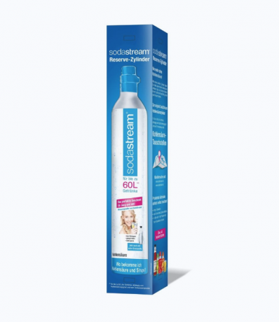 SodaStream Reservezylinder CO Quick Connect  425g, Запасной баллон CO 425 г Quick Connect, резервный цилиндр до 60 л для аппаратов Easy, Jet, Crystal, Duo, Terra, Genesis