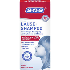 SOS Lause-Shampoo, 100 ml, SOS Шампунь от вшей, с натуральным действующим веществом, без химических инсектицидов, 100 мл