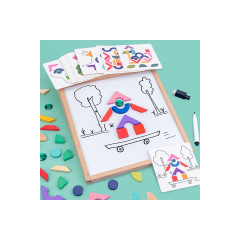 Epik Lernspielzeug fur Kinder magnetische Puzzlebausteine Развивающие игрушки для детей магнитные строительные блоки головоломки