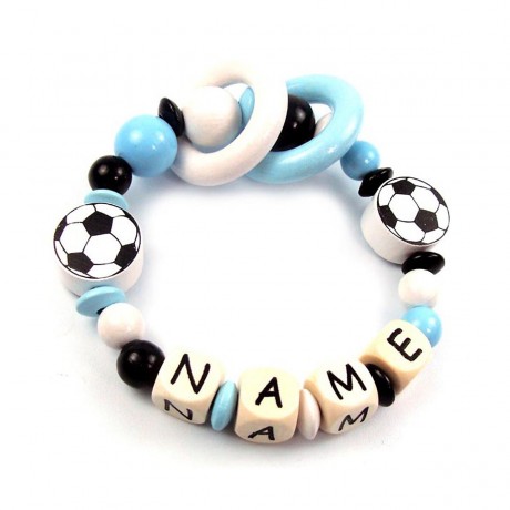 elefantasie Greifling Fussball personalisiert mit Namen Игрушечный футбол Grip с именем
