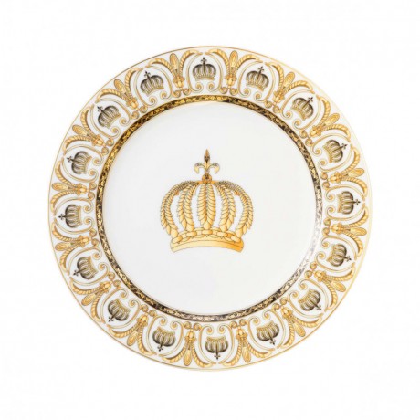 Tettau Tettau Rondo / Liane Pompoos White Fruhstucksteller / Speiseteller 25 cm Tettau Rondo / Liane Pomp??s Белая тарелка для завтрака/обеда 25 см