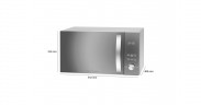 ProfiCook ProfiCook PC-MWG 1176 H, Mikrowelle silber/schwarz  silber/schwarz ProfiCook PC-MWG 1176 H, микроволновая печь серебристый/черный