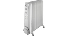 DeLonghi DeLonghi Ol-Radiator KH771230V weiss, 2.500 Watt, zusatzliches 500 Watt Geblase-Heizelement weiss Масляный радиатор DeLonghi KH771230V белый, 2500 Вт, дополнительный обдувочный нагревательный элемент мощностью 500 Вт