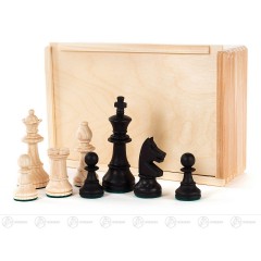 Schachfiguren beschwert in Holzschachtel  Breite x Hohe x Tiefe 21 Шахматные фигуры
