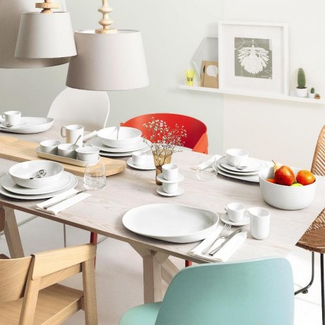 Thomas Thomas ONO Weiss BBQ-Teller oval / Grillteller / Gourmetteller 34 x 26 cm Тарелка для барбекю Thomas ONO Weiss овальная / тарелка для гриля / тарелка для гурманов 34 x 26 см