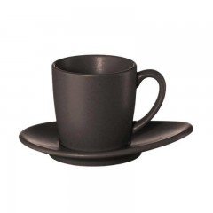 ASA SELECTION ASA Cuba Marone Espressotasse mit Untertasse 0,06 L / h: 5 cm Чашка для эспрессо ASA Cuba Marone с блюдцем 0,06 л / высота: 5 см