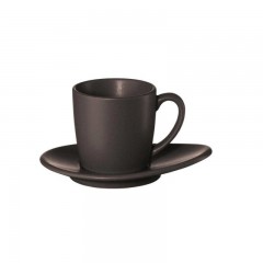 ASA SELECTION ASA Cuba Marone Espressotasse mit Untertasse 0,06 L / h: 5 cm Чашка для эспрессо ASA Cuba Marone с блюдцем 0,06 л / высота: 5 см