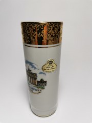Royal Bavaria kleine vase echt gold, Роял Бавария Винтажная Вазочка с позолотой с изображением Бранденбургских ворот 12см х 4см