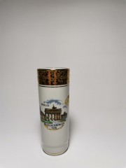 Royal Bavaria kleine vase echt gold, Роял Бавария Винтажная Вазочка с позолотой с изображением Бранденбургских ворот 12см х 4см