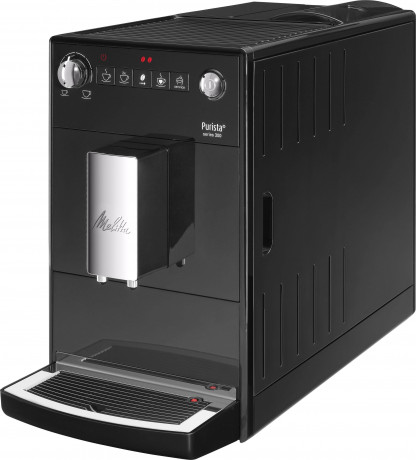 Melitta Melitta Kaffeevollautomat Purista F230-102, schwarz, Lieblingskaffee-Funktion, kompakt  extra leise  Полностью автоматическая кофемашина Melitta Purista F230-102, черная, функция любимого кофе, компактная, очень тихая