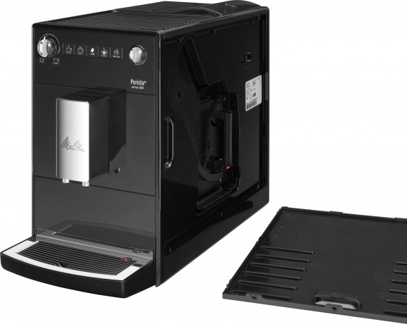 Melitta Melitta Kaffeevollautomat Purista F230-102, schwarz, Lieblingskaffee-Funktion, kompakt  extra leise  Полностью автоматическая кофемашина Melitta Purista F230-102, черная, функция любимого кофе, компактная, очень тихая