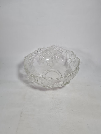 Вазочка винтажная Walther Glas "Виноградная лоза", стекло, 22 х 10 см, Германия, 1960-70гг.