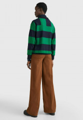 Tommy Hilfiger RUGBY STRIPE MONOGRAM Polo shirt desert sky prep green stp РЕГБИ ПОЛОСКА МОНОГРАММА Рубашка поло небо в пустыне подготовка зеленый стп