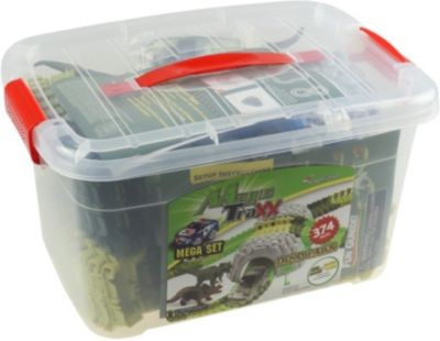 Amewi Magic Traxx Dino-Park Mega Set mit Tunnel 374-tlg. Magic Traxx Dino Park Mega Set с тоннелем 374 шт.