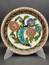 Тарелка декоративная винтажная с ярким цветочным декором, керамика, 22 см, Турция, 1970-80гг.