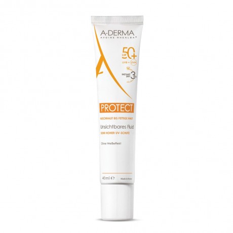 A-DERMA PROTECT SPF 50+ unsichtbares Fluid  Невидимый флюид PROTECT SPF 50+