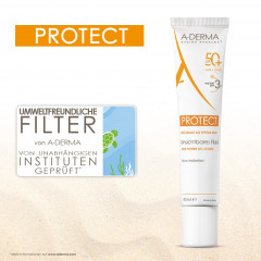 A-DERMA PROTECT SPF 50+ unsichtbares Fluid Невидимый флюид PROTECT SPF 50+