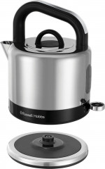 RUSSELL HOBBS RUSSELL HOBBS Wasserkocher Distinctions, schwarz 26420-70, 1,5 l, 1350 W, Edelstahl mit polierten Akzenten, Schnellkochfunktion, energiesparend blau Чайник RUSSELL HOBBS Distinctions, черный 26420-70, 1,5 л, 1350 Вт, нержавеющая сталь с поли