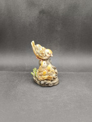 Статуэтка винтажная большая Capodimonte &quot;Птичка с птенцами&quot;, керамика, 29 х 10 см, Италия, 1960-70гг.