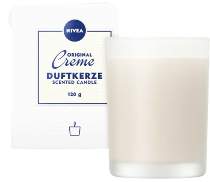 NIVEA Duftkerze im Glas 'Creme Original', НИВЕА Ароматическая свеча в стакане "Creme Original" с классическим ароматом Нивеа, 1 шт.