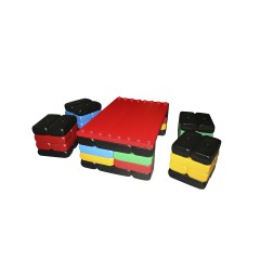Esda XXL-Funblocks Sitzgruppe Tisch und Sitze Стол и сиденья из конструкторских блоков, 54 детали