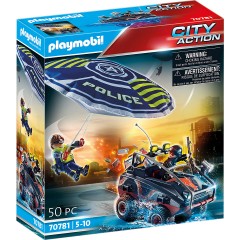 PLAYMOBIL PLAYMOBIL 70781 Polizei-Fallschirm: Verfolgung des Amphibien-Fahrzeugs PLAYMOBIL 70781 Полицейский парашют: погоня за амфибией