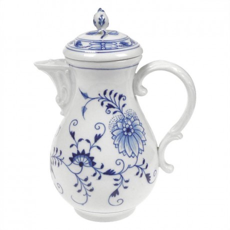 Meissen Meissen 'Zwiebelmuster kobaltblau - weisser Rand' Kaffeekanne 0,85 L Кофейник Meissen "луковичный узор синий кобальт - белая кромка" 0,85 л