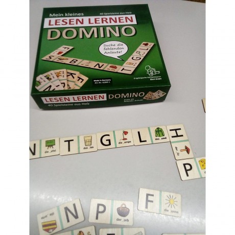 Legespiel Lesedomino BxHxT 26x26x5 Размещение игрового чтения домино ШхВхГ 26х26х5
