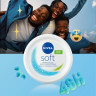 NIVEA Soft Creme, 100 ml, Нивеа Освежающий увлажняющий крем, масло жожоба и витамин E, для лица тела и рук, 100 мл