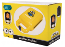 Fizz Creations Minions Waffelmaschine, Вафельница для бельгийских вафель Minions, 350 Вт, антипригарное покрытие, 22,5x22,5x9,5 см, пластик, жёлтый