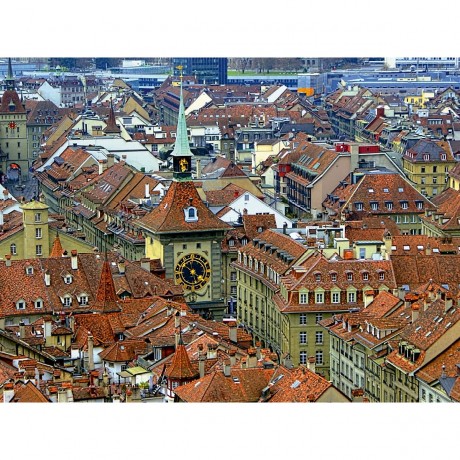 CALVENDO Puzzle CALVENDO Puzzle Uber den Dachern von Bern mit Zytgogge Turm Пазл CALVENDO Puzzle Над крышами Берна с башней Зитгогге