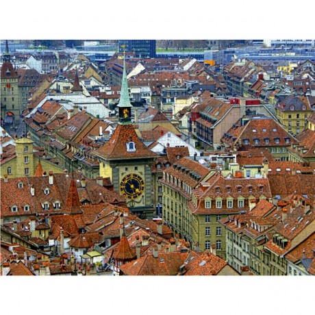 CALVENDO Puzzle CALVENDO Puzzle Uber den Dachern von Bern mit Zytgogge Turm Пазл CALVENDO Puzzle Над крышами Берна с башней Зитгогге