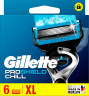 GILLETTE Rasierklingen, ProShield Chill, 6 St, Джилетт Сменные кассеты ProShield Chill с охлаждающим эффектом, 6 шт.