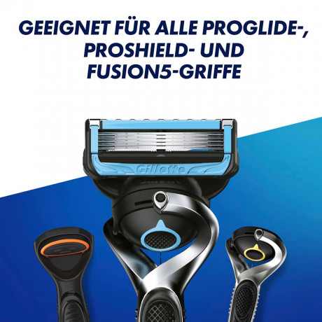 GILLETTE Rasierklingen, ProShield Chill, 6 St, Джилетт Сменные кассеты ProShield Chill с охлаждающим эффектом, 6 шт.