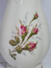Ваза винтажная Rosenthal, белая с розами, фарфор, 21 x 10 см, Германия, 1960-1970гг.