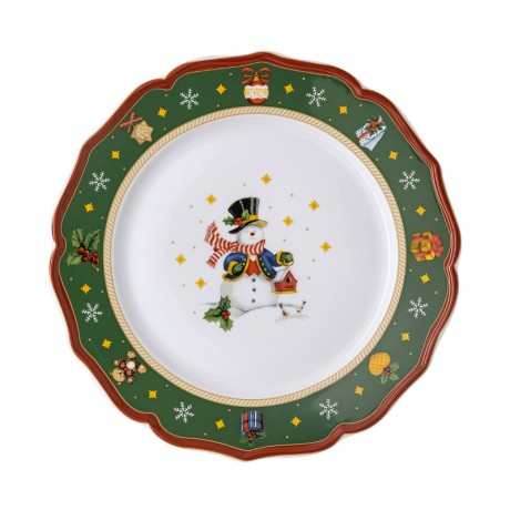 Hutschenreuther Hutschenreuther Happy Christmas green Teller d: 31 cm Hutschenreuther Happy Christmas зеленая тарелка d: 31 см