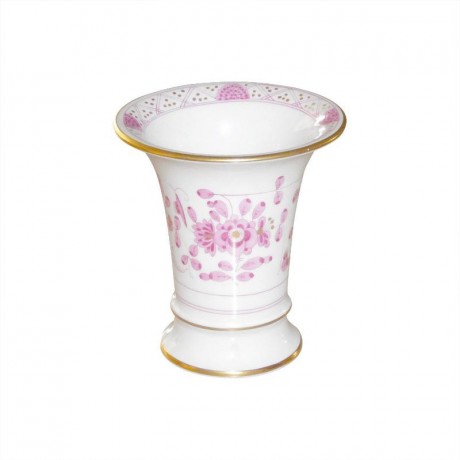 Meissen Meissen  'Neuer Ausschnitt - Indische Malerei purpur Goldpunkte mit Goldrand' Vase 9 cm Meissen "New Section - Индийская роспись фиолетовыми золотыми точками с золотым ободком" Ваза 9 см