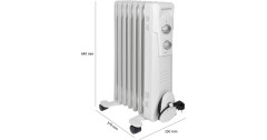 Clatronic Clatronic Olradiator RA 3735 weiss, 7 Heizrippen weiss Clatronic Olradiator RA 3735 белый, 7 нагревательных ребер
