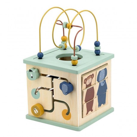 trixie 5-in-1-Aktivitatswurfel aus Holz Деревянный кубик для занятий 5-в-1