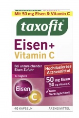 taxofit Eisen + Vitamin C Kapseln 40 St, taxofit Железо+Витамин C Капсулы 40 шт