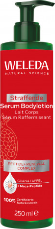 WELEDA Straffende Serum Bodylotion, 250 ml, Подтягивающий лосьон-сыворотка для тела с гранатом и пептидами маки, 250 мл
