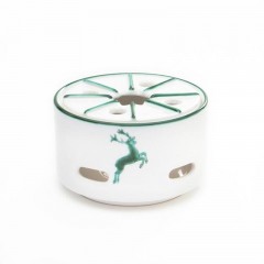 Gmundner Keramik Gmundner Keramik Gruner Hirsch Stovchen / Teewarmer Glatt d: 14 cm / h: 8,7 cm Gmundner Ceramics Green Deer Warmer / Tea Warmer Smooth d: 14 см / h: 8,7 см