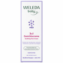 WELEDA BABY DERMA WEIssE MALVE Gesichtscreme, 50 ml, Детский крем для лица с белой мальвой без отдушки для чувствительной кожи, 50 мл