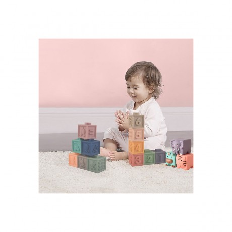 Lernspielzeug fur Kleinkinder zum Stapeln von Bausteinen 3D-Tierspielzeug Развивающие игрушки для малышей Укладка строительных блоков 3D-игрушки для животных