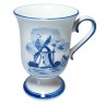 Delft Делфтский фарфор Коллекционная кружка "Мельница и цветы", Голландия 1960г.