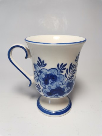 Delft Делфтский фарфор Коллекционная кружка "Мельница и цветы", Голландия 1960г.