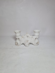 Подсвечник винтажный Im Stil Gerold на 2 свечи, фарфор,16 см, Германия, 1970-80гг.