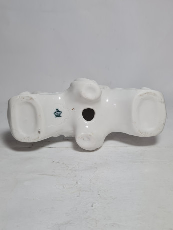 Подсвечник винтажный Im Stil Gerold на 2 свечи, фарфор,16 см, Германия, 1970-80гг.